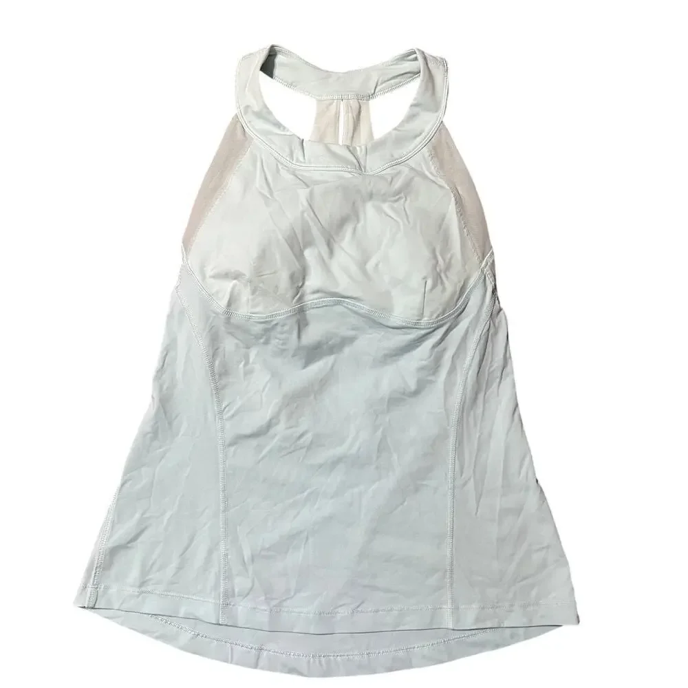 Lululemon Light Blue Run Make It Count Tank Top Size 6